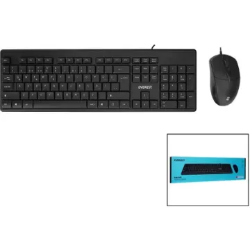 Everest KM-515 USB Kablolu Klavye - Mouse Set Q Klavye