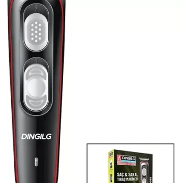 Saç - Sakal Kesme Traş Makinesi 6 Rkli Kesim USB Şarjli 2 Kademe Biçak Ayari RD-055